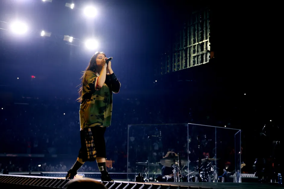 Billie Eilish tour intro live stage performance