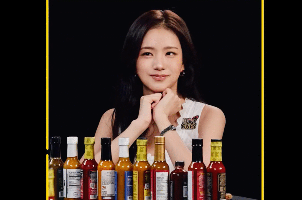 Jisoo Hot Ones episode spicy wings interview