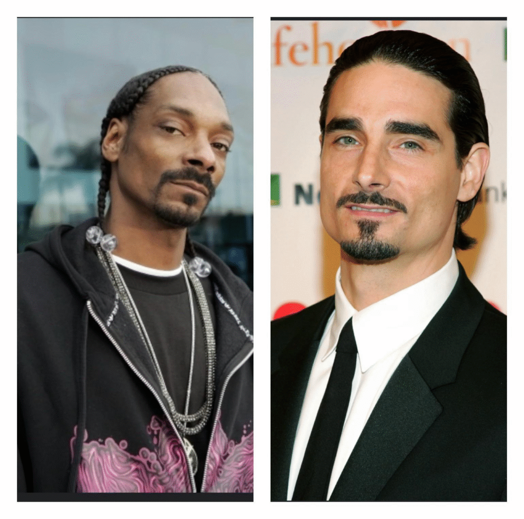 Kevin Richardson Snoop Dogg shaking hands on the red carpet